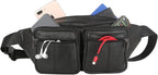 Genuine Leather Fanny Pack/Waist Bag/Organizer with Adjustable Belt, Multiple Pockets For Men and Women