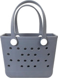 Lightweight Extra large Rubber Beach Bag Small mini Tote Bag for Gym Waterproof medium Open Handbag for Pool Sports