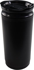 Iconikal Insulated Coffee Tumbler with Built-In French Press - 16 oz Black On-the-Go Coffee Maker - Brewer and Insulated Travel Mug with Closable Sip Lid