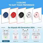 5 Pairs for AirPods 4 Ear Tips Cover, Silicone AirPod 4 Earbuds Cover Anti Slip Soft Air Pod 4 Accessories Compatible with Airpods 4th Generation 2024 [Fit in Charging Case] - 5 Color