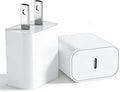 USB C Charger Block, 2Pack for iPhone 17 16 Fast Charging Plug for Apple 20W Type C Power Adapter Plug Box for iPhone 17 16 15 14 13 12 11 Pro Max XS X XR SE Plus, for iPad USBC Wall Charge Cube Brick