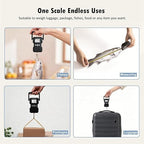 NUTRI FIT Luggage Weight Scale 110lb/50kg Hanging Luggage Scale for Suitcase with Comfortable Handle and Large Hook, Portable Fishing Scale, Backlit LCD for Travel with Measuring Tape