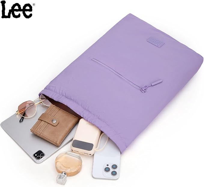 Lee Drawstring Backpack Bag Lightweight Small Gym Swim Beach Bag Water Resistant Sports Sackpack for Men Women, LEE48-002PP