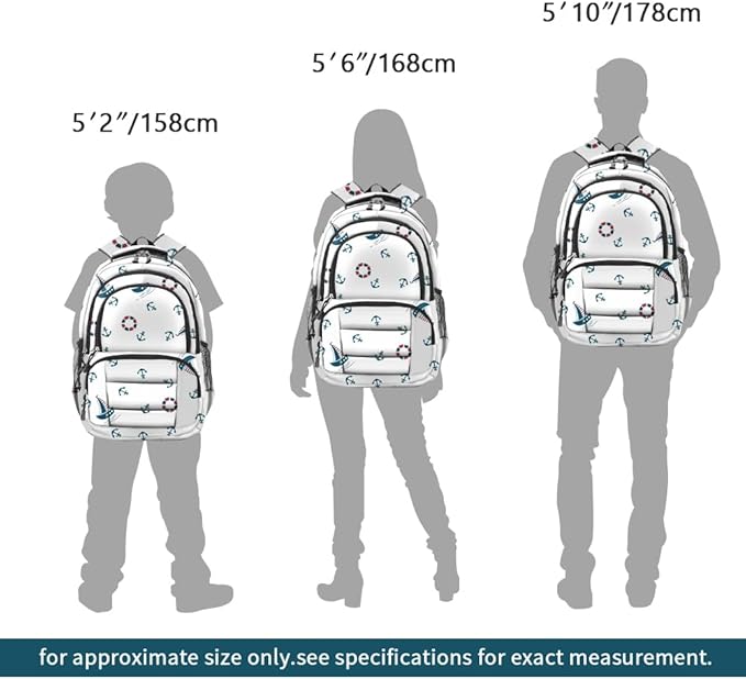 rickyh style School Backpack Travel Bag for Men & Women Lightweight College Back Pack with Laptop Compartmen