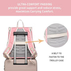Cat Backpack Carrier for Small Dogs and Medium cat Puppy Kitten Bunny Pet Carrier Backpack Collapsible with Fully Ventilated Mesh with Safety Leash (Pink, 12.9" L x 10.62" W x 15.5" H - M)