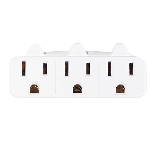 Go Green Power Inc. (GG-13000TW) 3 Outlet Wall Tap Adapter, White