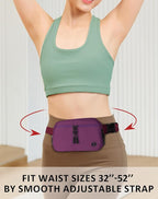 Fanny Pack Crossbody bags for Women Men, 2L Everywhere Belt Bag, Fashion Waist Packs, 5-Zipper Pockets Waist Bag with Adjustable Strap