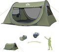 Night Cat Pop-up Camping Tent: 2 Person Tent Waterproof Instant Easy Setup Tunnel Tent