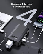 Apowking Power Bank with AC Outlet, 65W Portable Laptop Battery Bank Fast Charging, 88.8Wh 24000mah Power Station for Outdoor Camping PowerBank Travel Home Power Backup
