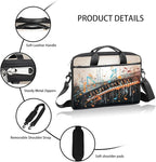 Laptop Shoulder Bag for Women Men, Waterproof Computer Case Messenger Bag Briefcase for Business Office Travel