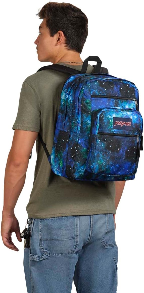JanSport Laptop Backpack - Computer Bag with 2 Compartments, Ergonomic Shoulder Straps, 15” Laptop Sleeve, Haul Handle - Cyberspace Galaxy