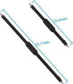 Taygeer Shoulder Strap, 52" Universal Replacement Laptop Shoulder Strap Luggage Duffel Bag Strap Adjustable Comfortable Belt with Metal Hooks for Briefcase Computer Messenger Bag Laptop Case, Black