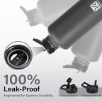 DYSANKY Insulated Water Bottle | Thickened Stainless Steel for Gym and Hiking with Straw, Carrier Bag, Handle Strap | BPA-Free 87 oz