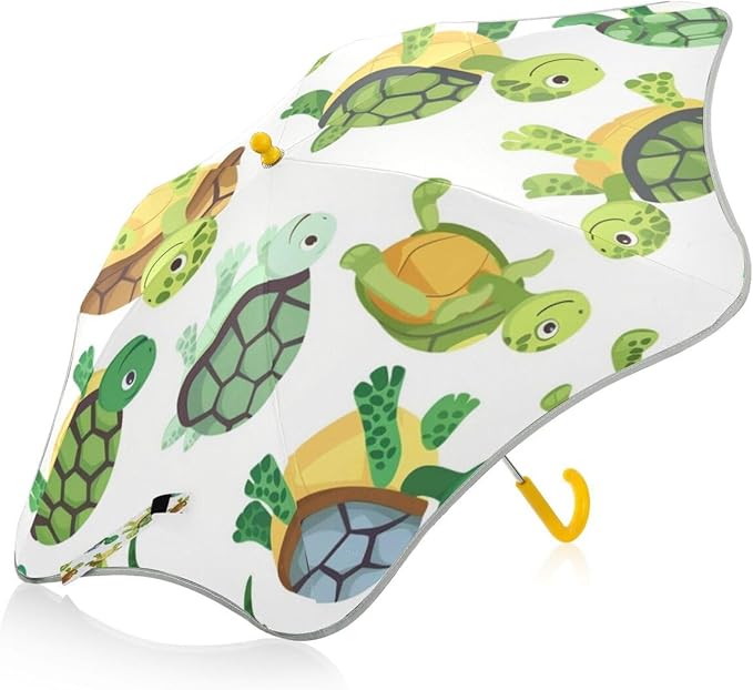 ALAZA Kids Umbrella Stick Umbrellas Cute Umbrella for Boys Girls Toddler UV/Sun Rain Windproof