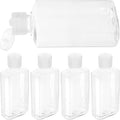SAFIGLE 5pcs 100ml Travel Squeeze Bottles with Flip Cap, Refillable Empty Plastic Lotion and Shampoo Containers for Portable Toiletries