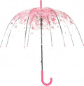 Clear Bubble Umbrella - Automatic Opening Clear Dome Umbrella with the Stylish J-Shaped Handle for Men and Women, Wedding, Outings and Large Group Gatherings, Graduations, Proms, or Daily City Walks