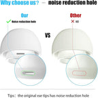 3 Pairs Replacement Ear Tips for Airpods Pro and 2nd Generation with Noise Reduction Hole, Silicone Ear Tips for Airpods Pro with Portable Storage Box and Fit in The Charging Case(S/M/L)