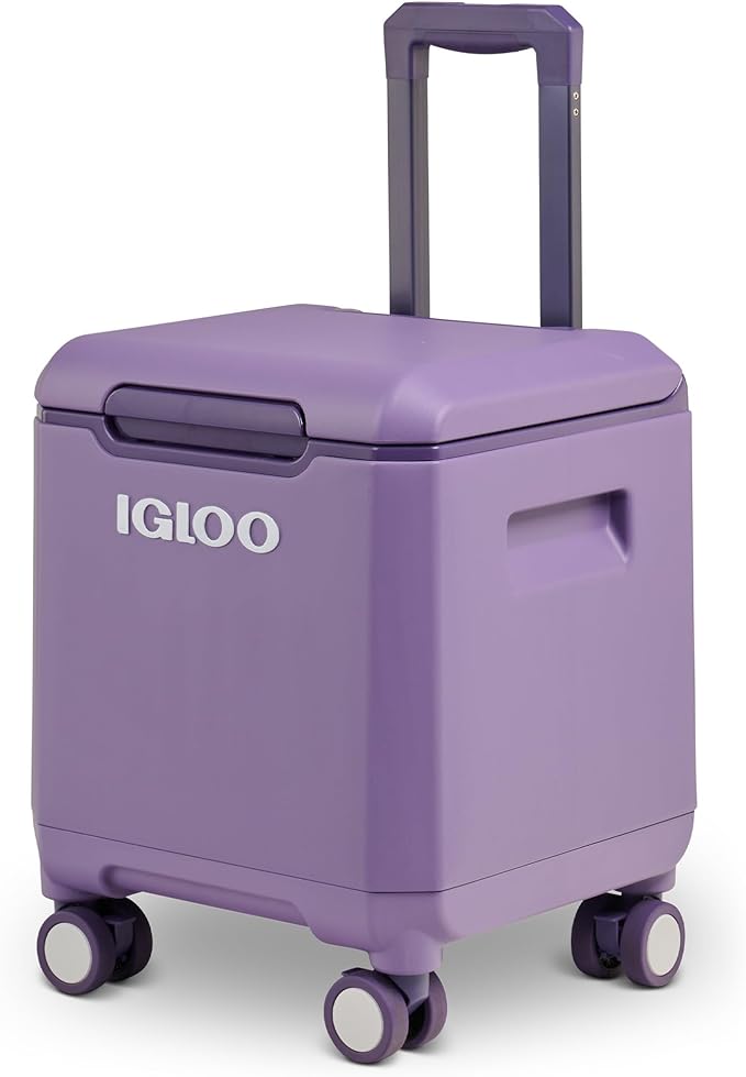 Igloo Tag Along Too Coolers | Insulated Hard Shell Picnic Style Cooler | Rolling Ice Chest