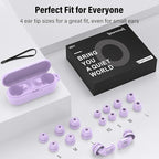 Ear Plugs for Sleeping 35dB Noise Cancelling Silicone Earplugs Single and Double Layer Tips for Side Sleepers Reusable Travel Work Study