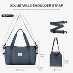 Travel Duffel Bag, Sports Tote Gym Bag, Shoulder Weekender Overnight Bag for Women