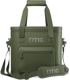 RTIC Ultra-Tough Soft Cooler Pro, Insulated, Waterproof, Leak Proof, Portable Floating Bag for Beverage, Drink, Lunch, Outdoor, Beach, Car, Camping, Picnic, Fishing, Boat