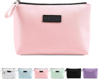 Cosmetic Bags for Women Small Makeup Bag for Purse Pu Leather Makeup Pouch Travel Makeup Bag with Zipper Make Up Bag for Travelling