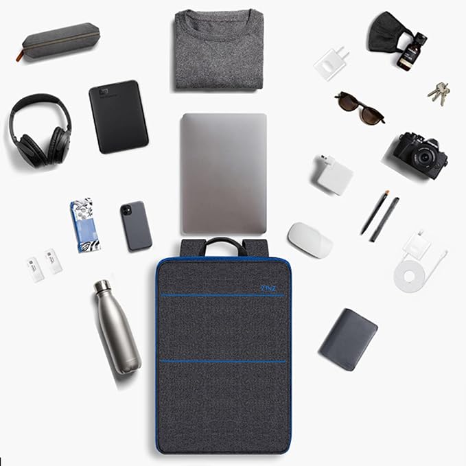 ZINZ Slim & Expandable Laptop Backpack 15 15.6 16 Inch Case, Water Resistant Travel Backpack Compatible with MacBook Pro/Neo 16" 15", Dell XPS 15 16 and Most 15" 15.6" 16" Notebooks，B01BL01