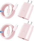Super Fast Charger Type C, 25W USB C Wall Charger Fast Charging for Samsung Galaxy S26 Ultra/S26/S26+/S25 Ultra/S25/24 Ultra/S24/S23 Ultra/S22 Ultra with 6.6FT Long Android Type C Charger Cable 2Pack