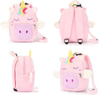 mibasies Toddler Backpacks for Girls 2-4: Plush Backpack -3D Animal Cartoon Mini Travel Bag -10 inch Toddler Backpack Leash