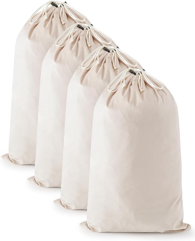 4 Pcs Shoe Bags for Travel, 21.2"x13.3" Large Boot Bags for Cowboy Boots, Washable Velvet Dust Bag with Drawstring for Dress Shoes, Handbags and Clothing, Suitable for Travel and Home Storage
