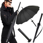 Samurai Umbrella Katana, Ninja Japanese Long Umbrella, Anime Cosplay Gifts for Men Cosplay Decoration, Windproof Stick Umbrella for Rain