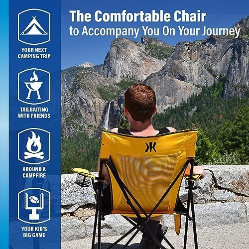Kijaro Dual Lock Portable Camping Chairs - Enjoy the Outdoors with a Versatile Folding Chair, Sports Chair, Outdoor Chair & Lawn Chair - Dual Lock Feature Locks Position – Kawachi Purple