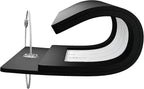 Gostwo 2 Pack Luggage Tags for Suitcases, 26 Initial Letter Travel Luggage Baggage Identification Labels ID Tag Fully Bendable Tags with Stainless Steel Loop (Black) (Letter S)