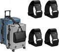 Frienda 4 Pcs Luggage Straps Add a Bag Luggage Connector Straps for Suitcase Travel Accessories Essentials to Connect Two Suitcase Adjustable Belt