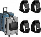Frienda 4 Pcs Luggage Straps Add a Bag Luggage Connector Straps for Suitcase Travel Accessories Essentials to Connect Two Suitcase Adjustable Belt