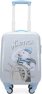 Nautica Kids Luggage - 18" Airline Approved Rolling Hardside Upright Carry-on Suitcase with Wheels (Polar Voyage)