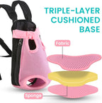 Mosago Dog Backpack Carrier, Thick Straps & Cushion, Pet Sling Front Backpacks for Small Medium Dogs 7-11 Lbs, Legs Out, Adjustable Wearable Puppy Chest Travel Bag, Easy-Fit for Hiking/Walking/Camping