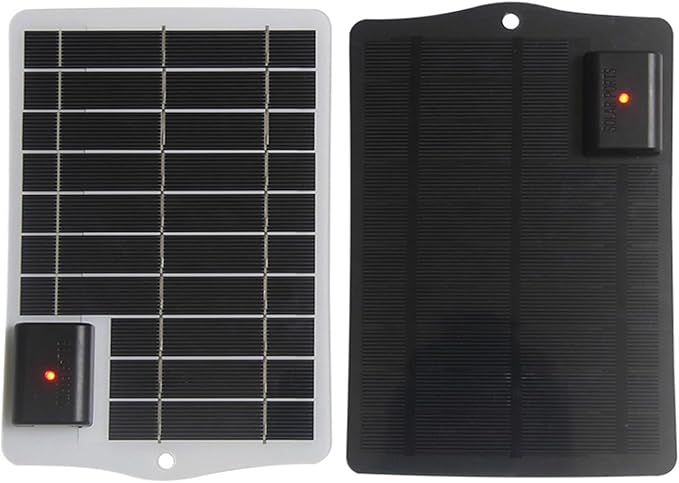 Minhe Portable 5W USB Solar Charger Panel For Outdoor Use, Efficient Charging Solution For Mobile Phones And Tablets(white)
