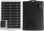 Minhe Portable 5W USB Solar Charger Panel For Outdoor Use, Efficient Charging Solution For Mobile Phones And Tablets(white)