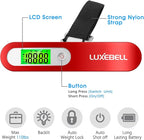 Digital Luggage Scale Vacation Travel Essentials Accessories Gifts for Traveler Portable Suitcase Handheld Weight Scale 110 lbs Hanging Baggage Travel Must Haves