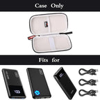 Mchoi Hard Case Suitable for INIU Portable Charger 22.5W PD3.0 QC4.0 Fast Charging, Waterproof Shockproof Portable Phone Charger Protective Case, Case Only, Black