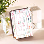 FurArt Zipper Wallet Women, RFID Blocking Credit Card Wallet, Business Card Holder, Compact Size KeyChain Wallet
