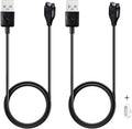 Charger for Garmin Vivoactive 6 5 4 4S 3, Replacement Charging Cable Cord Plus a White Silicone Charger Port Anti Dust Plug for Garmin Vivoactive Smart Watch (2Pack)