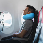 Neck Pillow for Travel Comfortable Travel Pillows U Shape Memory Foam Airplane Pillow Support Neck and Head Portable Neck Pillows Suitable for Airplane, Trains, Self-Driving Cars, Lake Blue Color