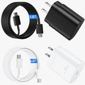USB C Android Charger Fast Charging Cord, Super Fast Phone Chargers 6.6FT C to C Type Cable with 25W USBC Wall Block for Samsung Galaxy S26 S25 S24 Ultra Plus/S23/S22/S21/S20/Note 20/10, White+Black