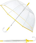 G4Free 52 inch Clear Bubble Umbrella, Large Canopy Transparent Dome Coverage Stick Umbrella, J Hook Handle European Style for Weddings,Prom,Graduation and Outdoor Events