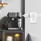 3 Way Plug, Multi Plug Outlet, 3 Outlet Adapter, 3 Outlet Extender, Outlet Splitter, Multi Plug Wall Outlet, Wall Outlets Extender, for Ship Home Office White (1 Pack)