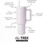 Simple Modern Easter 40 oz Trek Tumbler with Handle and Straw Lid | Cup Holder Friendly Insulated Stainless Steel Travel Mug | Easter Bunnies