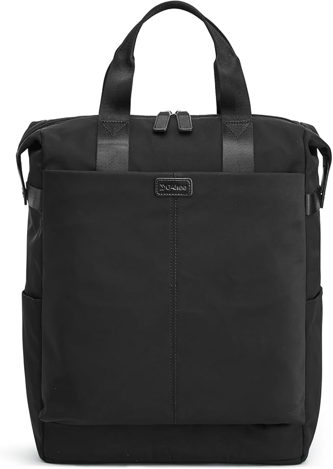 G4Free Protective 16" Laptop Backpack, Large Work Bag for Men Women, Slim Casual Backpacks for Travel, College, Business, Black