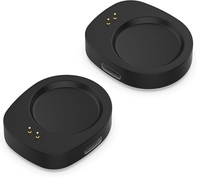 2Pack Type C Dock Charger Compatible with Amazfit T-Rex 3 Smartwatch Balance 2,Active Max,Active 3 Helio Strap Fitness Tracker